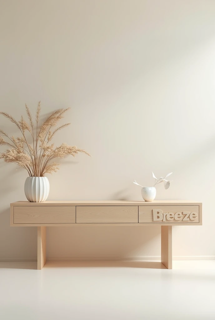 All the details in custom MDF furniture with the word "breeze" nos acessórios a imagem em zoom para aparecer o nome breeze 
