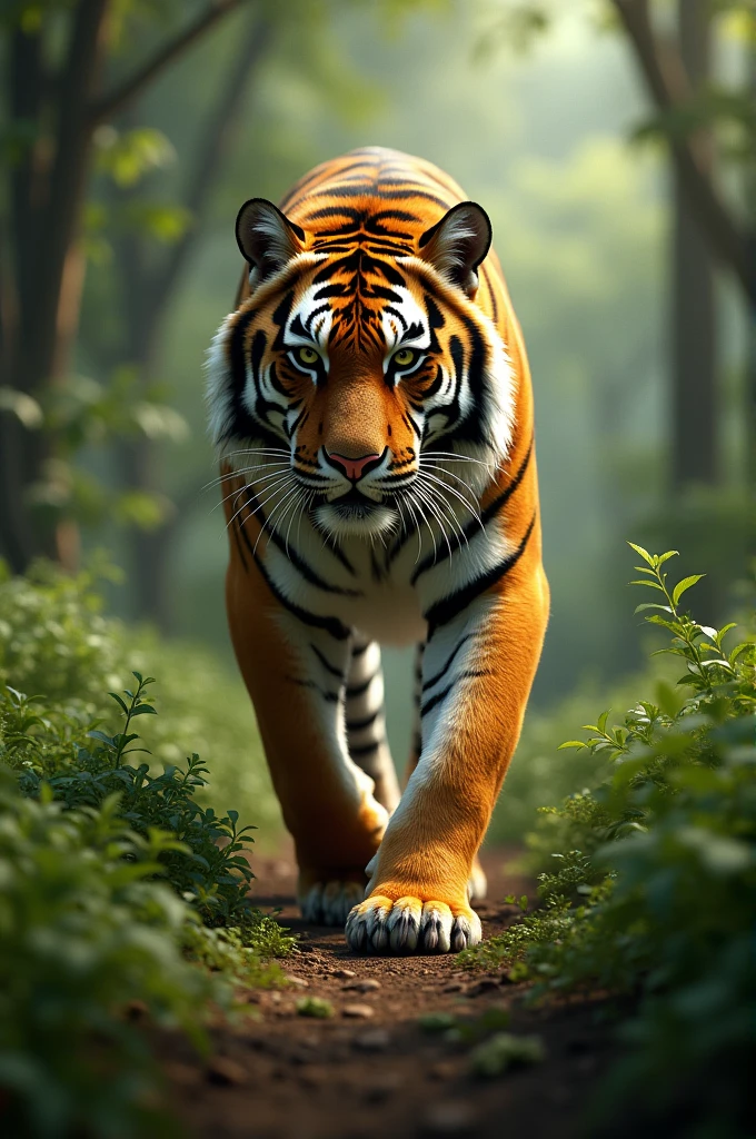 Create walking tige pic
