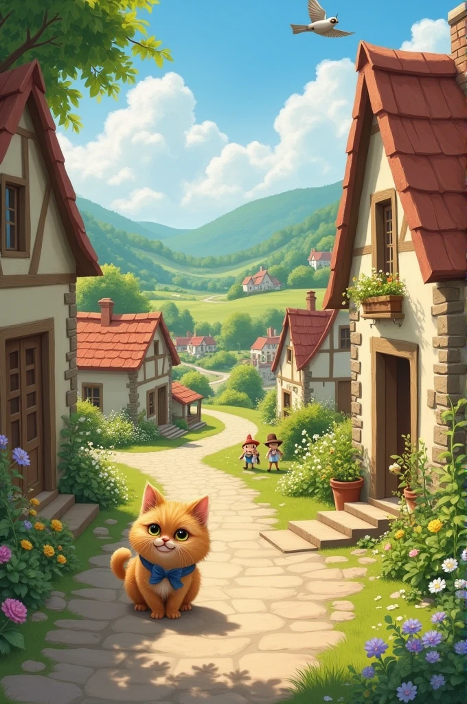 Once upon a time, in a quiet village, there was a clever cat named Whiskers. Whiskers loved exploring,