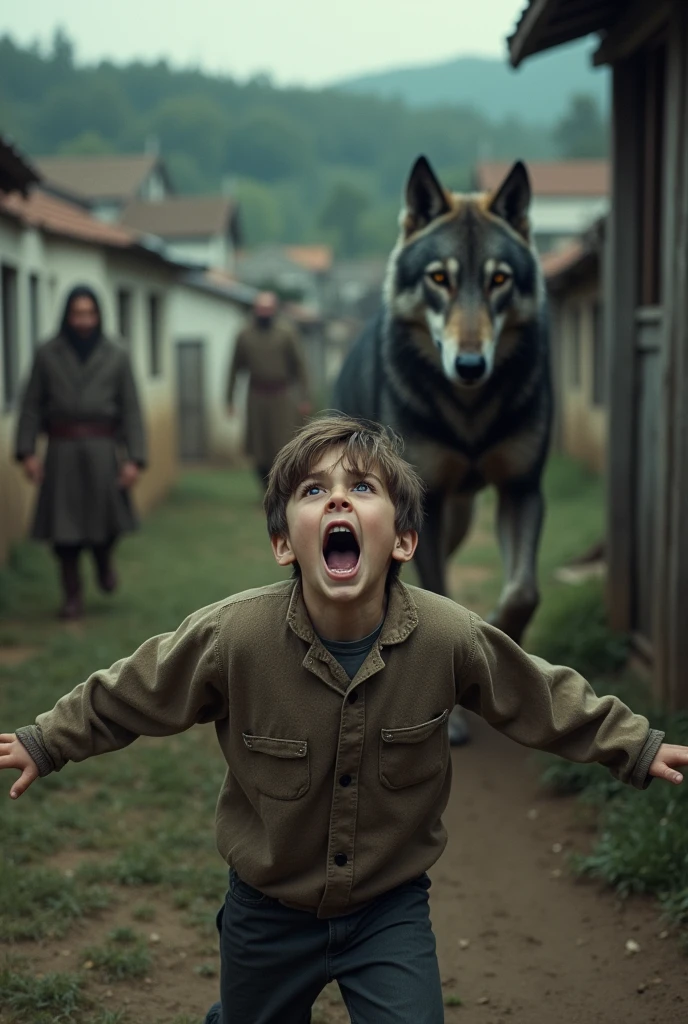 But then one day, the wolf really appeared. The boy was so shocked and scared that he shouted for help at the top of his voice, “Help me!! The wolf has arrived.! The wolf has arrived.!&quot;But this time, none of the villagers came because they thought the boy was playing a joke again.