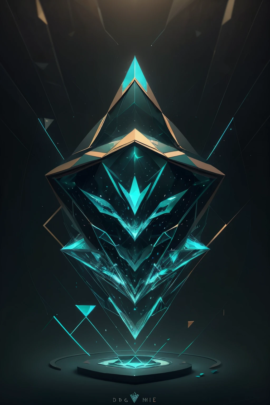 Main Idea: A geometric symbol or abstract icon representing both AI and creativity, without focusing on specific letters. An abstract, triangular symbol with sharp edges, in dark blue and silver, with a digital glitch effect to represent AI innovation. A circular, pixelated pattern with a gradient from black to teal, symbolizing the fusion of technology and art, with subtle hints of silver. A polygonal design with interconnected nodes in a vibrant neon teal and deep blue, representing the networked nature of AI and creativity,Magic Formation, 3D Renderings, Mysterious Geometry, sharp focus, (mágico transparente com cara de fantasma flutuando em frente à Magic Formation dos doze zodíacos), Beautiful Nine-Armed Witch, Each Dragging Various Zodiac Symbols, magic ball, crow, orange cat, exceptionally charming blue eyes, mantea, green dragon crescent sword, Carved Long Sword, Transparent Mobius Ring, heaven and earth crumble, clear magic symbols, Magic Formation combinada, convocation, Complex Combination Rituals, Like Material and Immaterial Transformation, Cultivation of Gold, etc.., Using the Mike Winckelman Style, Surrealism, Surrealism, surreal digital art, Visual Exaggeration, Nanopunk, Átomopunk, set, circuit, Light painting, LnF, engine unreal, octane rendering, v ray, high détail, high qualiy, high resolution, Surrealism, 16K, super wide angle, satellite view, Biomedical science,Logo framed in a 3d hexagon, Aztec style, of temporal vortex, black hole type, and spaceship, sophistication, modern corporate, no text, moderno, vectorial art, logo, brain icon, ciberspace, google, THIS.
