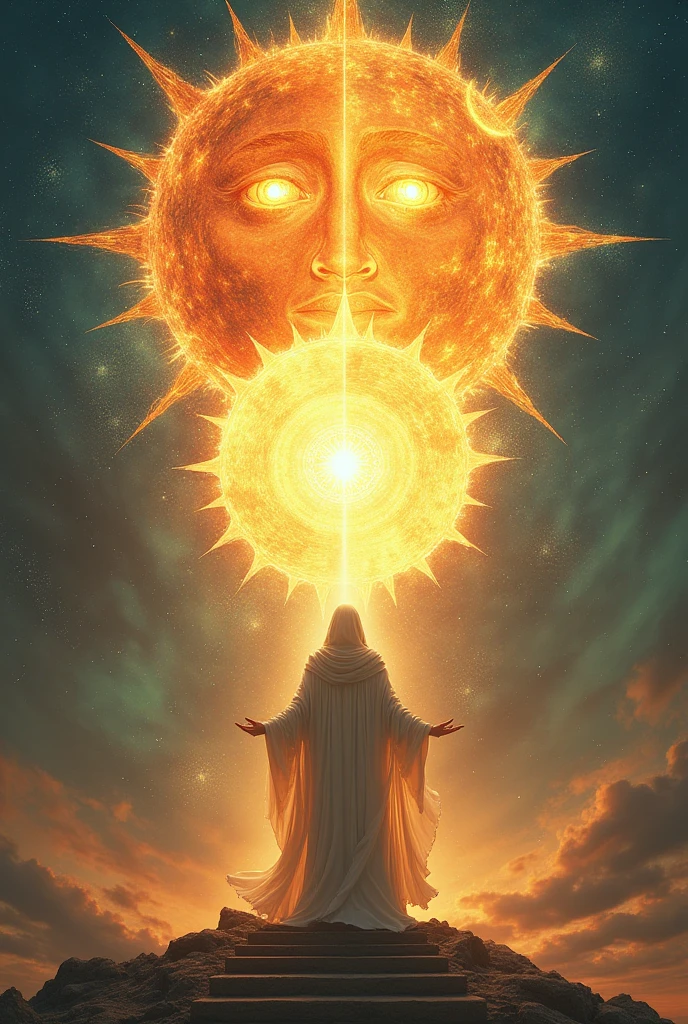 An invitation for two suns to collaborate with me as a vote to be the king of spring