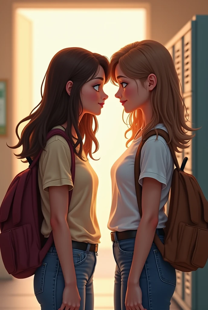 Two high school girls