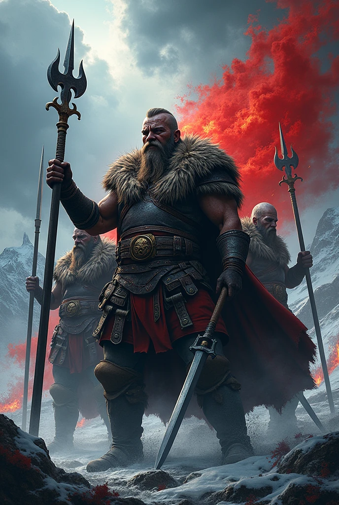Create a TIFO for software company club called SCASE inspired by viking cluture and blood fighting