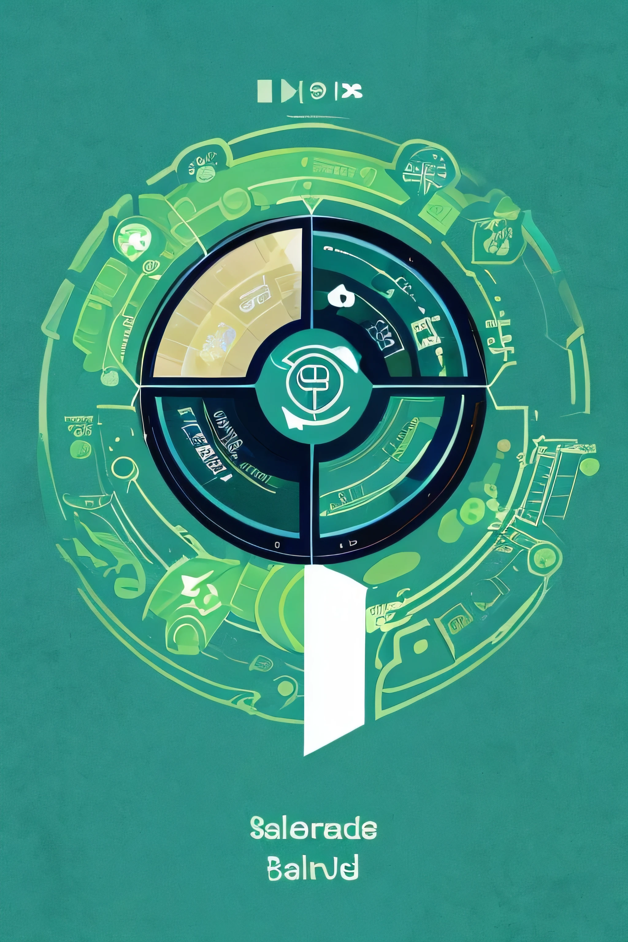 Create an image for a brand called 'Life360Nexus'. The design should be modern and minimalistic, with a background blending soft tones of green, blue, and white, symbolizing wellness, innovation, and sustainability. The text 'Life360Nexus' should be centered in a clean, futuristic font. Surround the text with small, subtle icons that represent the brand's themes: a meditating figure or balance symbol for wellness (🧘), a rocket or lightbulb for innovation (🚀), and a leaf or recycling symbol for sustainability (🌿). Keep the style sleek and modern with soft shadows and smooth edges for depth. Use a color palette of green, blue, and white. If space allows, add a small slogan below the name, such as 'Explore Your Potential' or 'Balanced Life Hub'. The image should be square, 1080x1080px, suitable for TikTok and adaptable for other platforms like Instagram and YouTube.