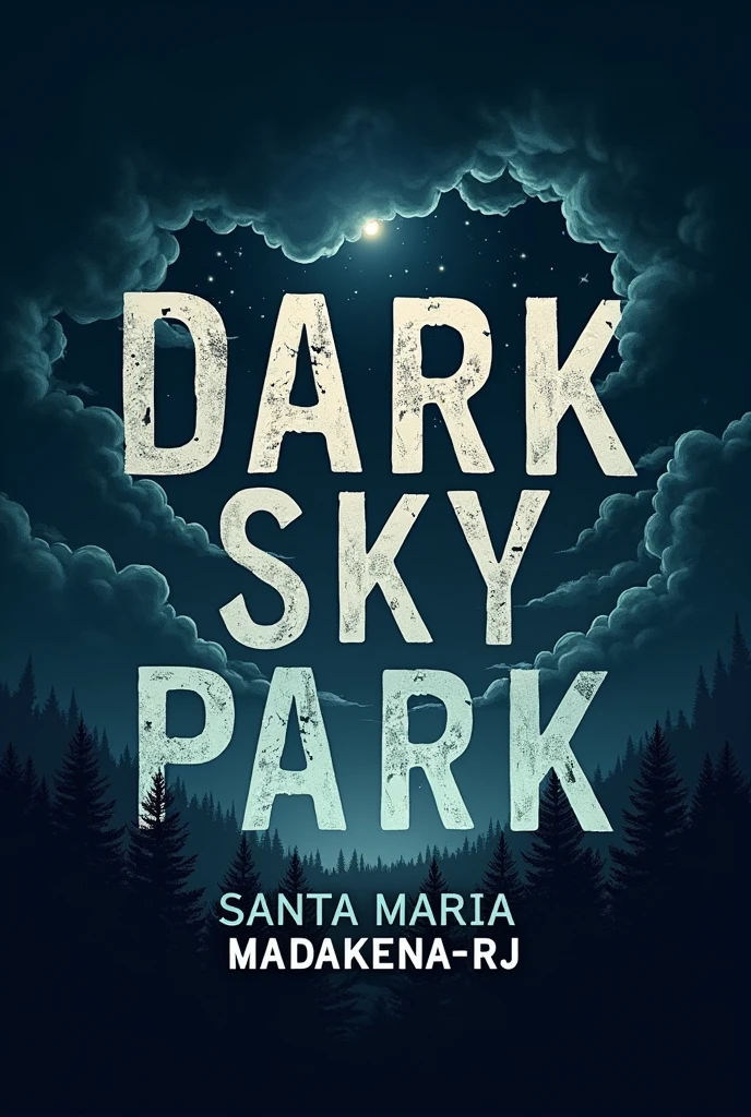 Shirt logo written dark sky park Santa Maria madakena-rj
