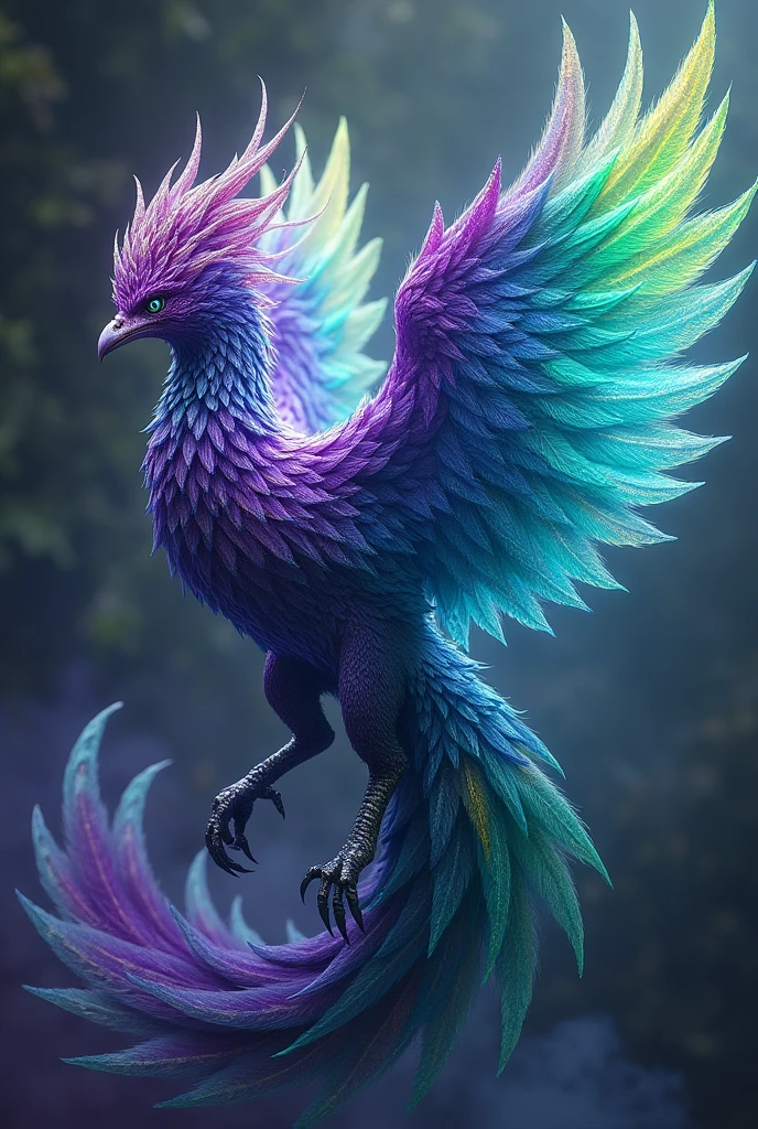 phoenix hybrid purple green and blue colours