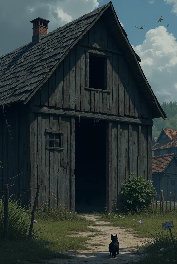 especially the mysterious old barn at the edge of town. One day cat