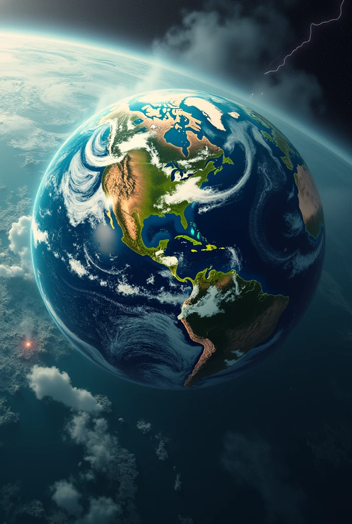 The Earth 1 million years ago from space
