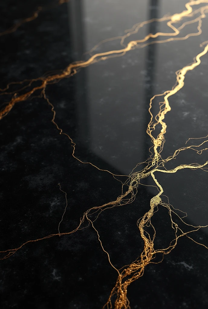 

Black marble background with small gold engravings.