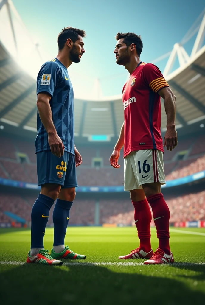 Cristiano Ronaldo and Messi