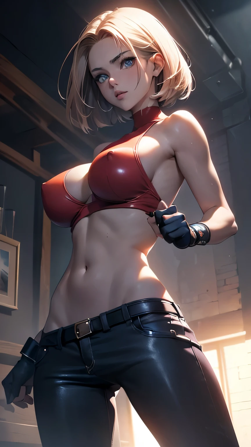 Best Quality,8k,High resolution,masterpiece:1.2), (ultra detailed), (erotic lingerie) (NSFW is not safe for artwork), (naked) (unclothed) (naked) (blue mary) (King of Fighters Setup), (pose sexual), (realist,photorealist,fotorrealista:1.37), (High DefinitionR,High Definition), (portrait), (vivid colors), (long legs), (clearly elongated face), (broad) (Hermosos detailed eyes), (beautiful detailed lips), (extremely detailed eyes and face), bright eyes Dynamic angle and posture, soaked in sweat, perspiration, undressing (long eyelashes), (sharp focus), (Physically based representation), (unclothed), (big breasts) (open legs), (intense), (expression of intense desire), (Motion blur), (elegant), (slim figure), (anime inspired), (bright lights), (sexual), (contrasting colors), (mysterious atmosphere), (action packed scene), (Unique style), (Amazing), (elegant), (evocative), (expressive), (Intriguing atmosphere), (giant breasts:1.2) ((Best Quality)),((Very detailed)),masterpiece,absurdities,detailed face,beautiful face,(detailed eyes, deep eyes),(1 girl),((dynamic pose)), (naked) (unclothed) (naked)