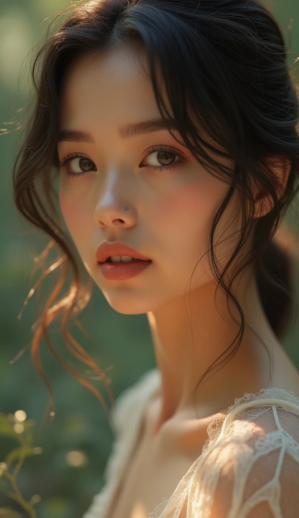 a beautiful girl, 1girl, detailed face, beautiful eyes, long eyelashes, delicate features, elegant expression, graceful pose, natural lighting, cinematic composition, dreamlike atmosphere, muted color palette, soft focus, highly detailed, photorealistic, 8k, (best quality,4k,8k,highres,masterpiece:1.2),ultra-detailed,(realistic,photorealistic,photo-realistic:1.37)