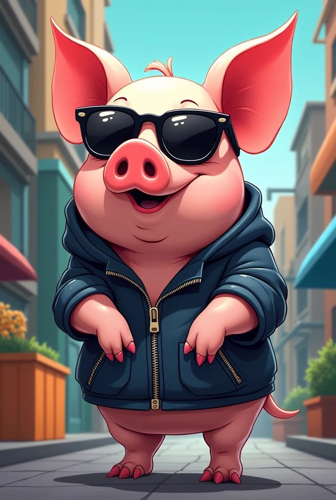 Cool Pig has learned that he shouldn't be lazy.