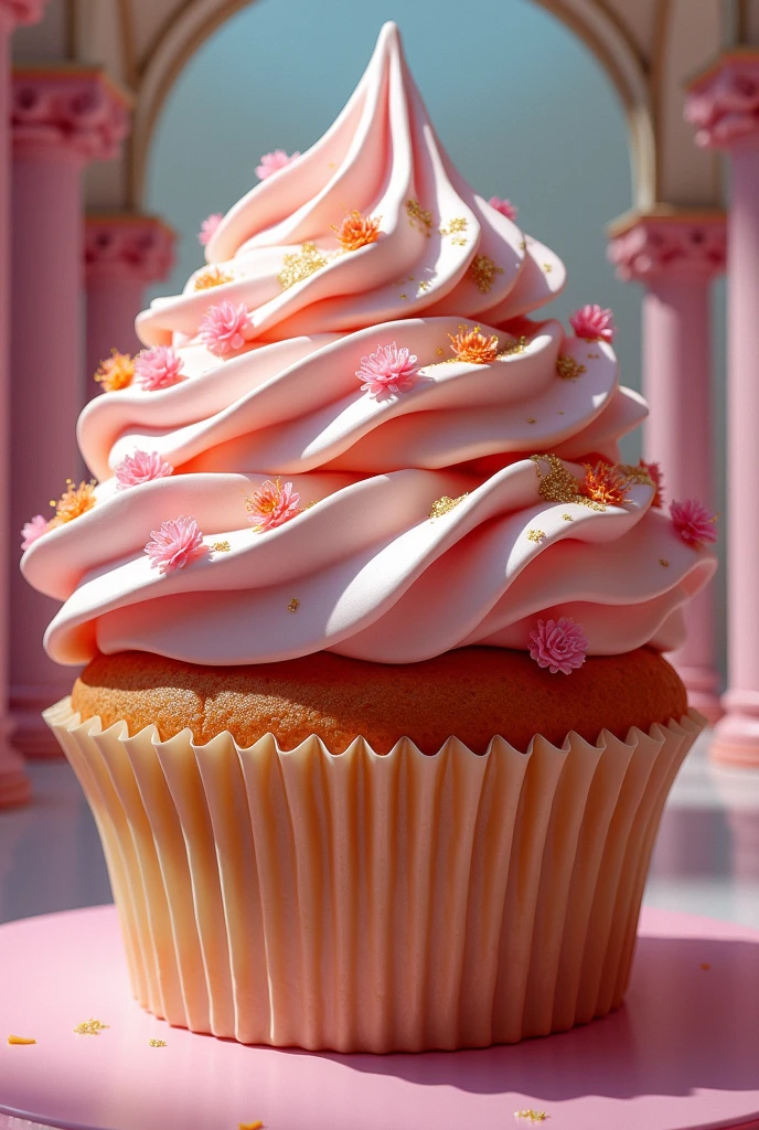 A huge cupcake in the candy museum gallery