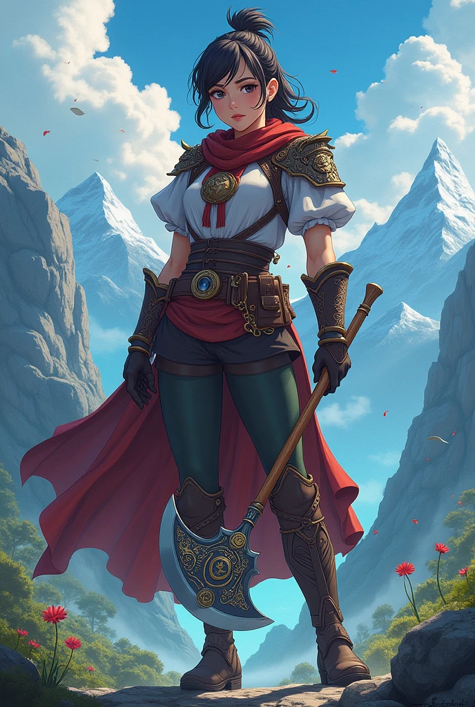 Une jeune femme réincarné dans une famille de mage devient le plus grand des aventurier de rang S incroyablement talentueux au combat en reniant la magie et en maîtrisant la hache(animé)