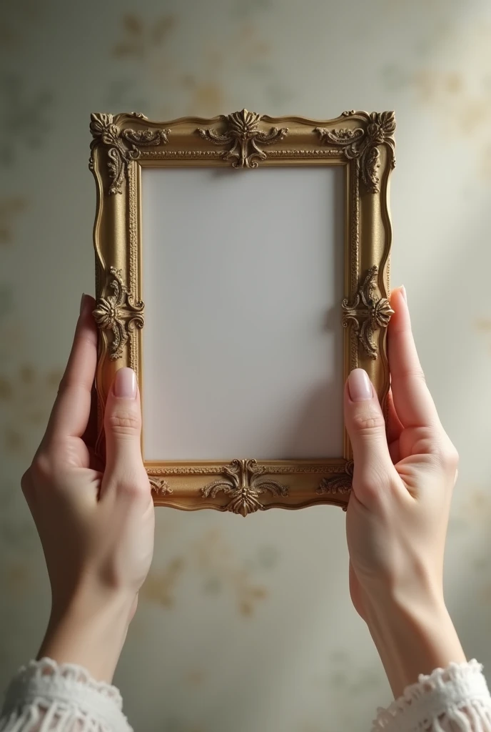 hand holding a picture frame