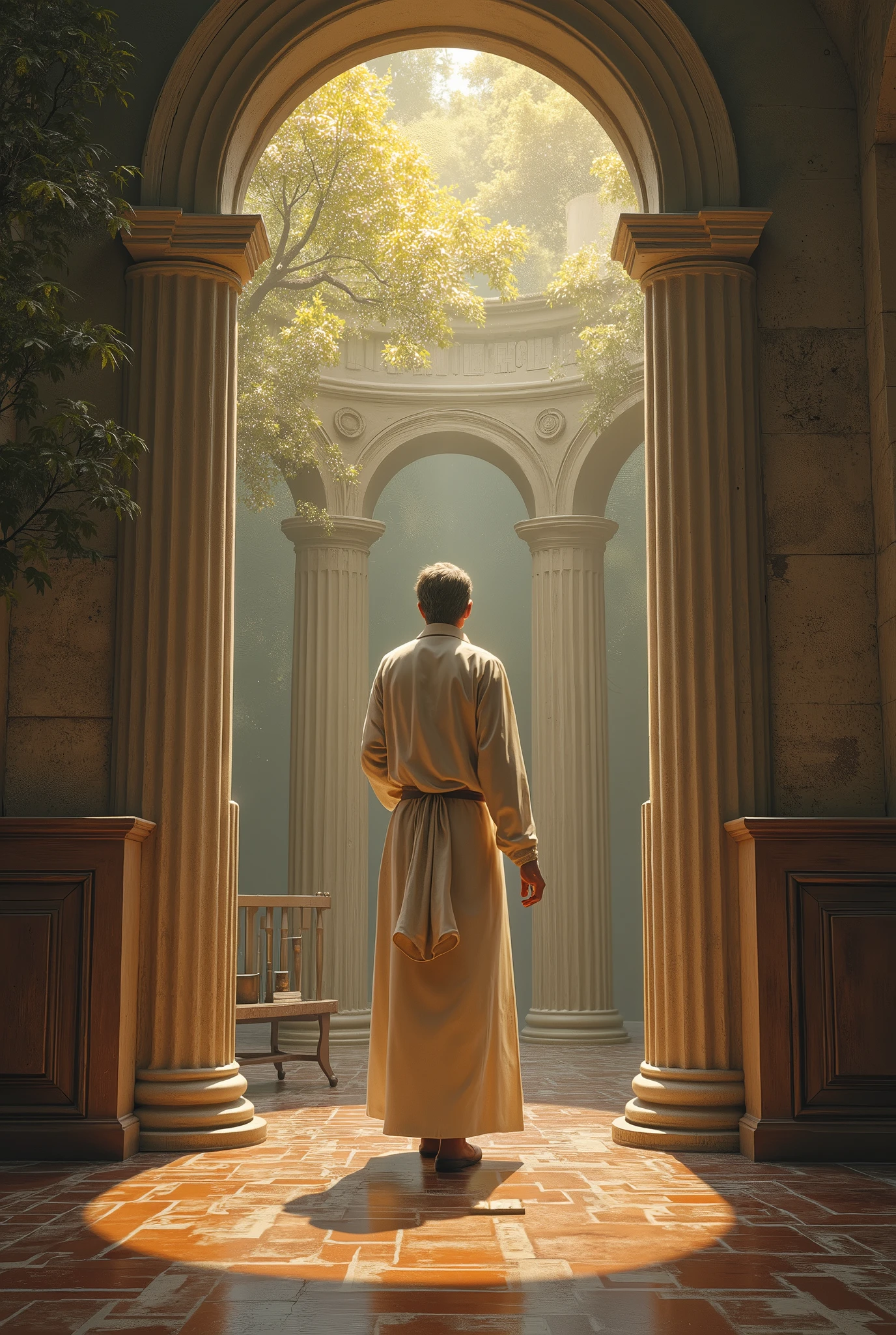 Create an AI image for the data given Five Pillars of Jesuit Education