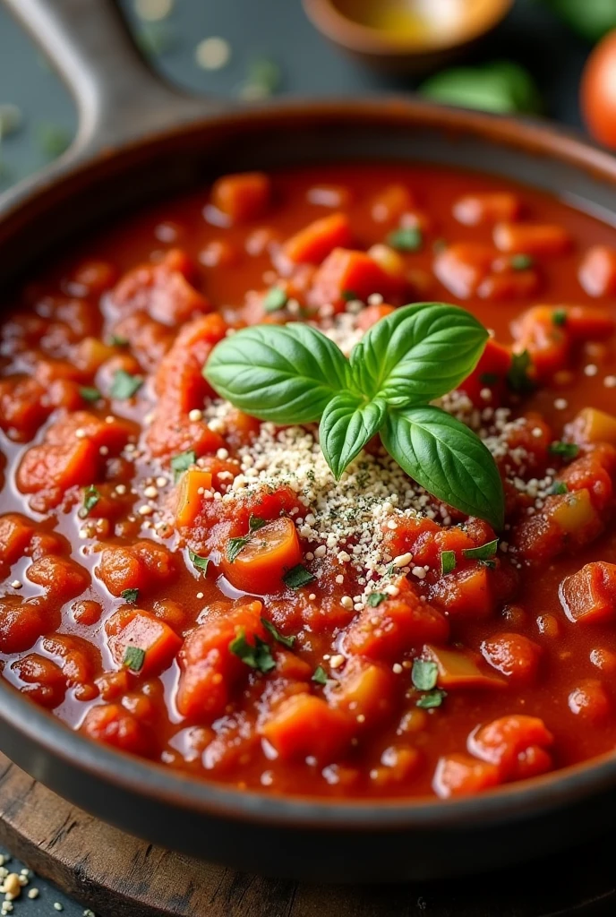 Prepare a red sauce