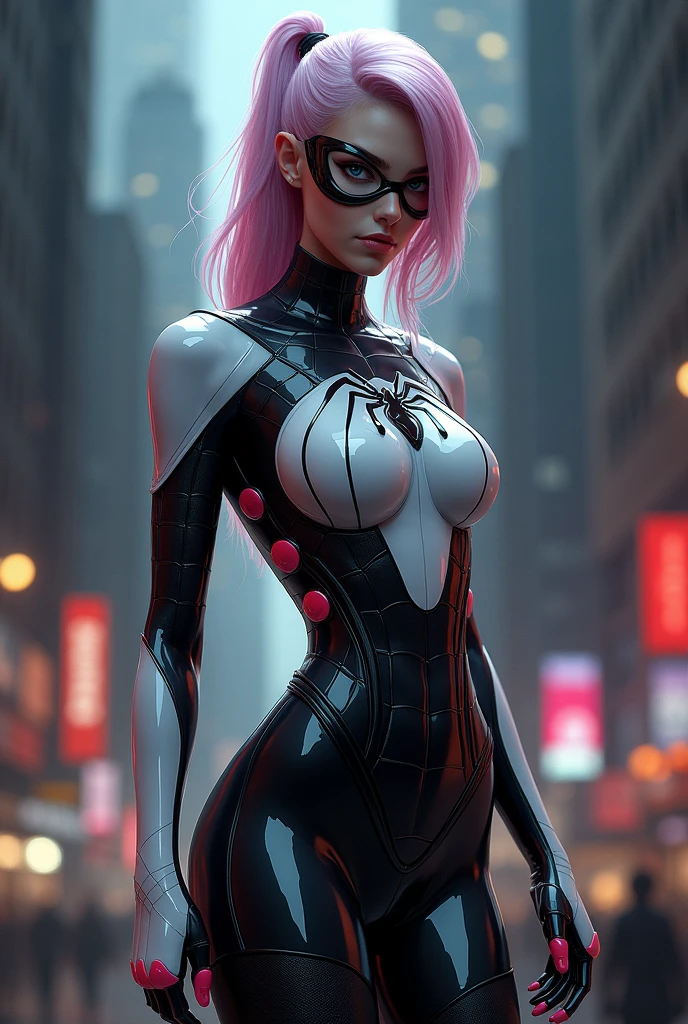 Spider gwen in latex suit