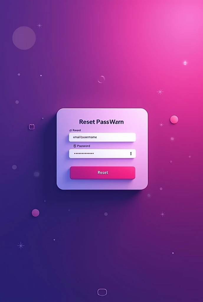 Generate an user iterface image for Reset your Password , email - SeaArt AI