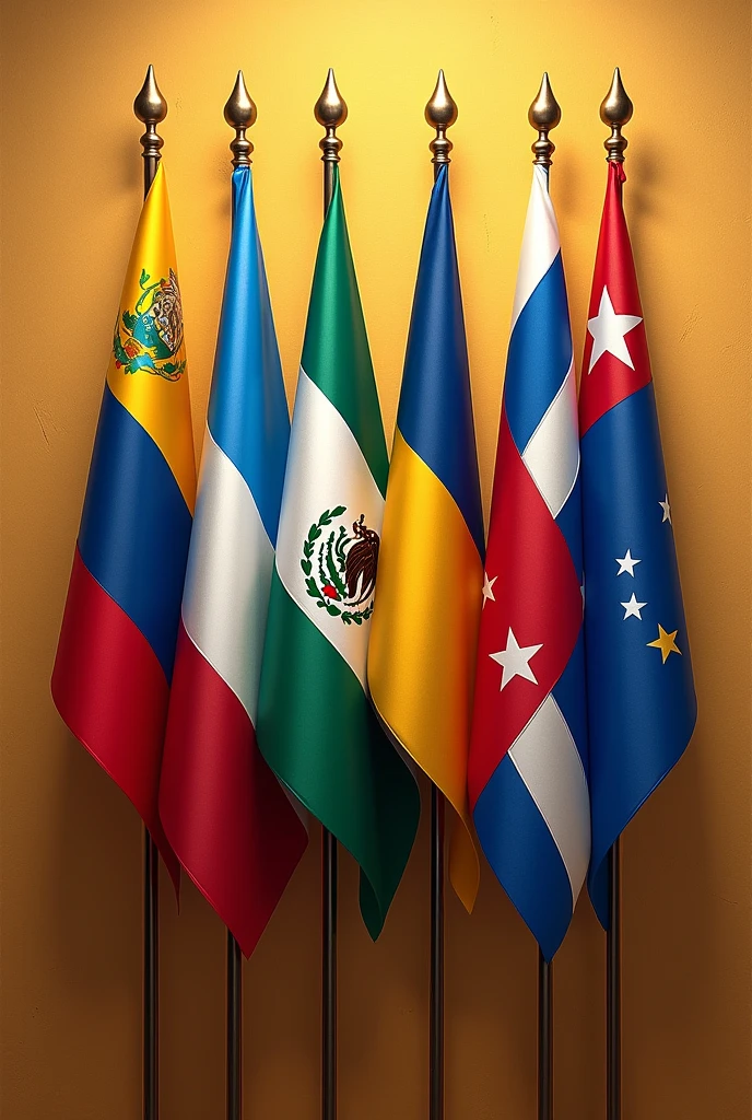 10th anniversary image with Mexican flag, argentina, guatemala, Paraguay, venezuela, Chile and Cuba