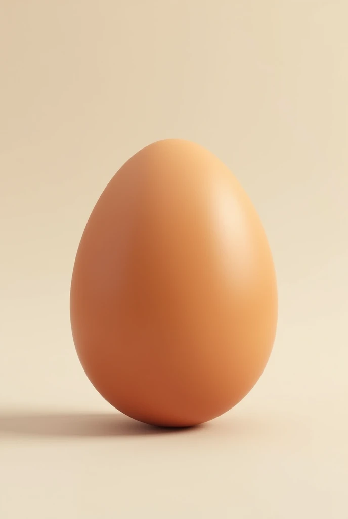 Make a picture of a round brown egg
