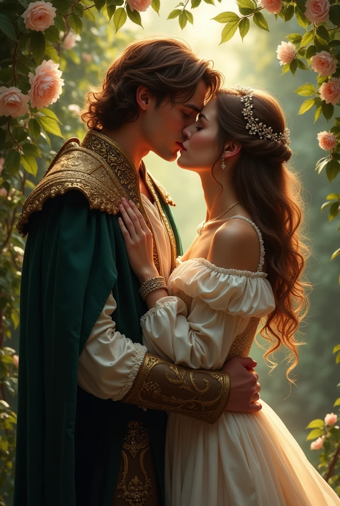 wriothesley X Clorinde kissing