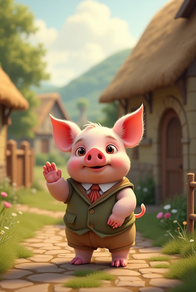 The handsome pig in the village