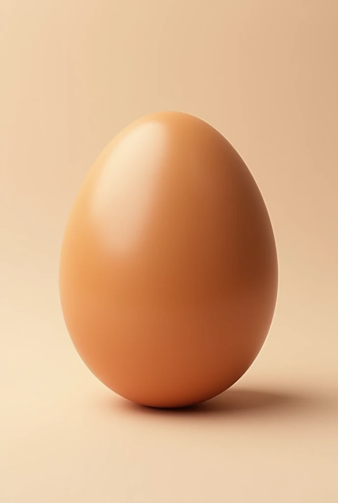 Make a picture of a brown egg in the shape of a sphere