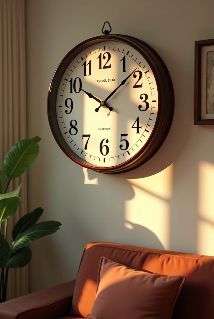 Wall watch in room