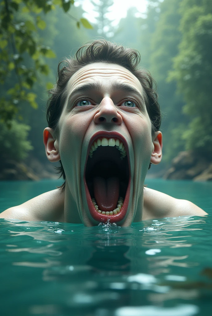 Literally eating a lake
