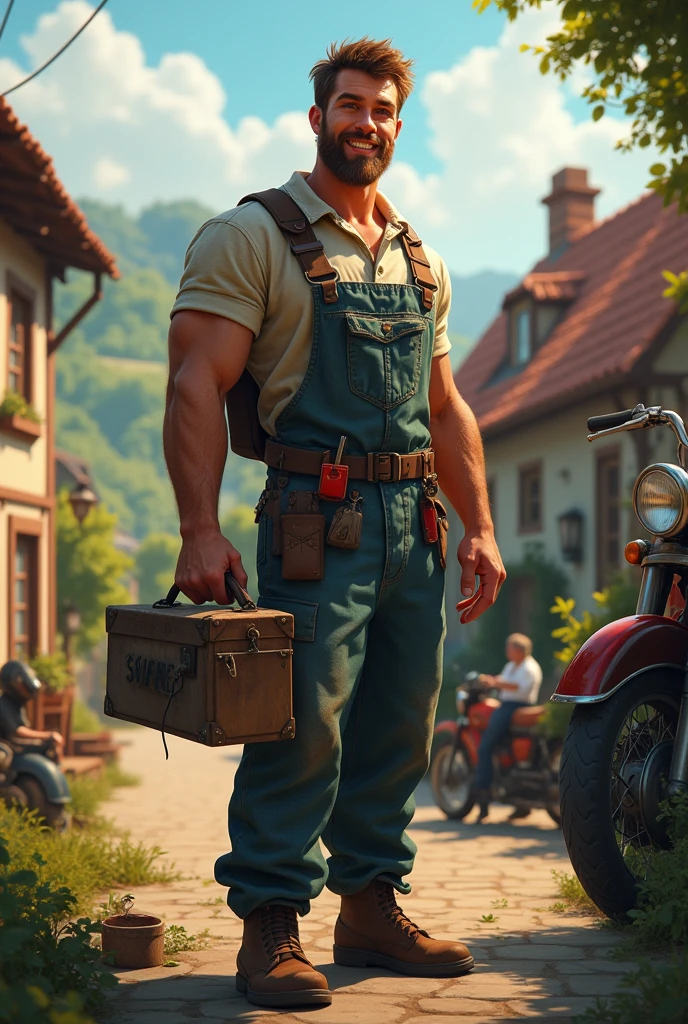 The handsome mechanic in the village