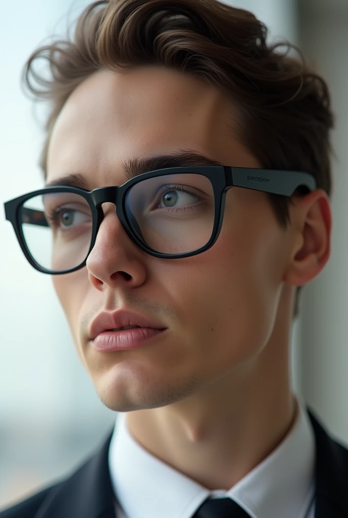 Minimalist technological glasses and aviator style glasses