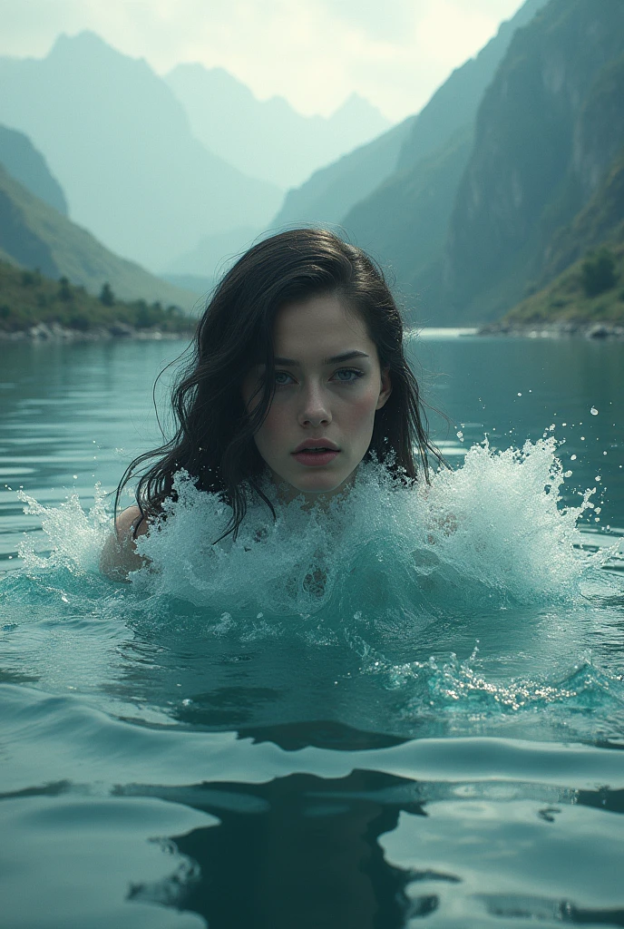 Woman Literally Eating a Lake