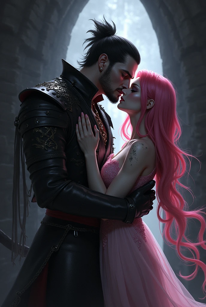 Mihawk Dulacre kissing Perona tight 