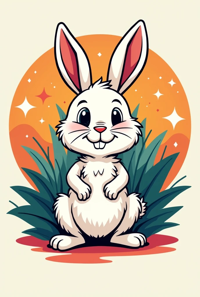You can create an eye-catching rabbit logo to run for school mayor.