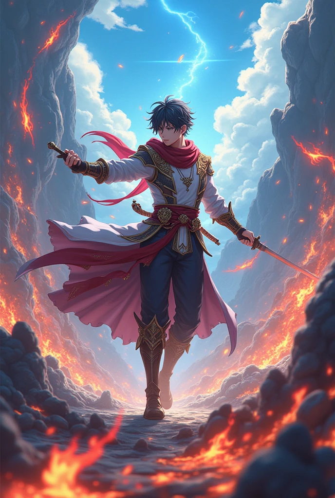 Un jeune homme  très beau réincarné dans une famille de mage devient le plus grand des   aventurier de rang SSS incroyablement talentueux au combat en maîtrisant uniquement la magie de base et en maîtrisant toutes les armes de son nouveau monde(animé)