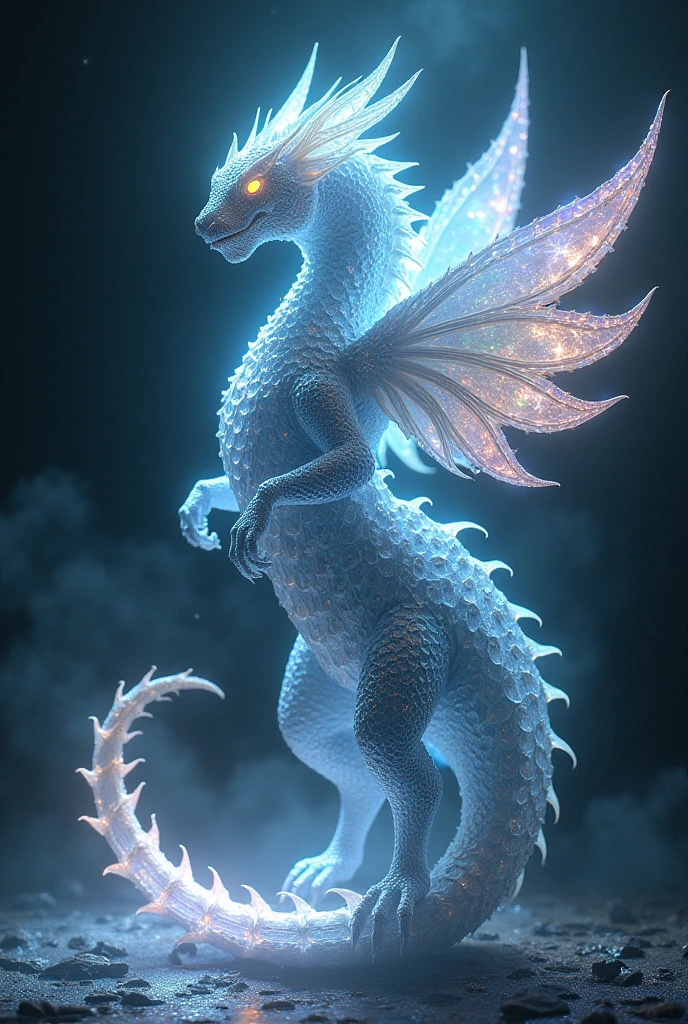 Don't judge, broken glass effect, no background, stunning, something that doesn't even exist, mythical creature, energy, molecular, textures, iridescent and luminescent scales, breathtaking beauty, pure perfection, divine presence, unforgettable, impressive, breathtaking beauty , volumetric light, auras, rays, bright colors reflected