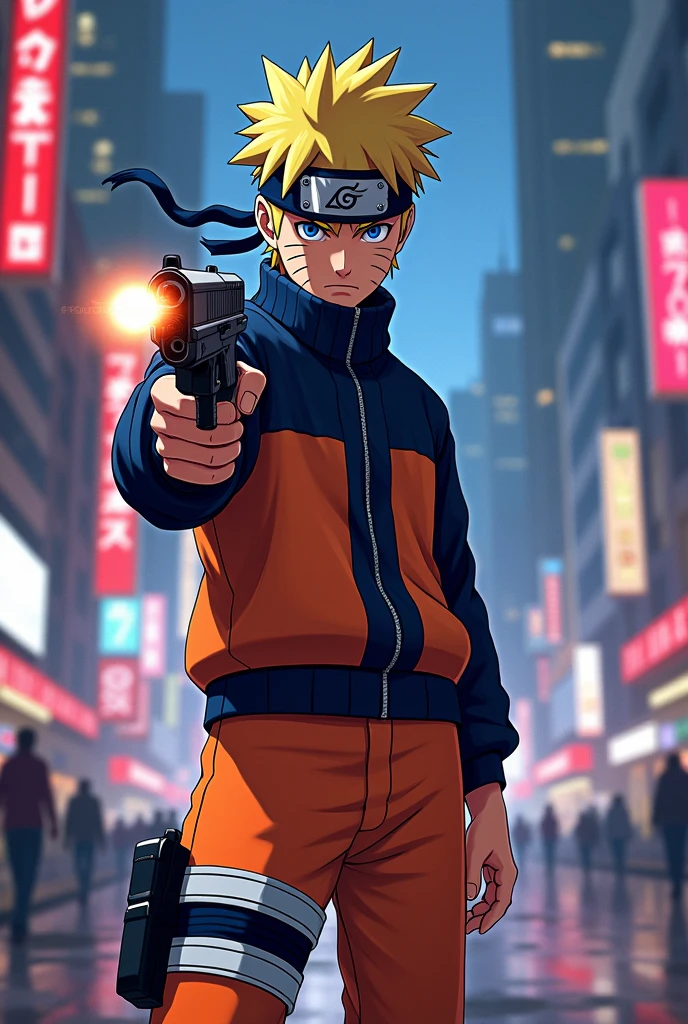 Naruto with gun artstyle gta 5 loading screen