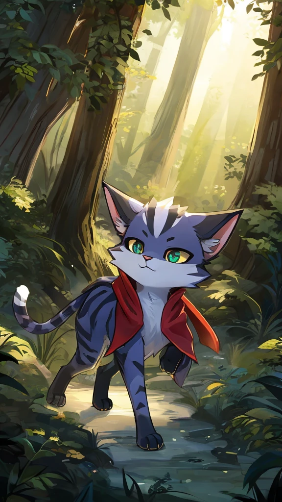 ### Physiological Characteristics of **Felvian**:
you **Felvian** are an agile and stealthy race, heavily inspired by feline features. Their appearance and physical abilities make them masters of stealth., agility, and fights with sharp claws.
- **Skin and Coat:** The skin of the **Felvian** is covered by a short, soft coat, that varies in color from shades of brown, gris, blackw, to a light golden color, depending on the environment where they live. This coat not only keeps them warm, but also provides them with natural camouflage in their habitats, helping them to blend easily into their surroundings. In some **Felvian**, the coat may have striped or spotted patterns, similar to those of big cats.
- **eyeballs:** you olhos dos **Felvian** are big and bright, with irises of vibrant colors like emerald green, amber or deep blue. His pupils are slitted, similar to those of a cat, allowing them excellent night vision. These eyes can reflect light in a similar way to felines, glowing in the dark, which gives them an almost supernatural appearance in low light environments.
- **ears:** The ears of the **Felvian** are sharp and mobile, similar to those of a cat. They are highly sensitive, picking up subtle sounds and movements from a distance, which is essential for their stealth and ability to hunt or avoid danger. The ears can move independently, allowing them to direct their hearing to focus on specific sounds.
- **Body Structure:** you **Felvian** They have a slim and extremely agile physical constitution. Their bodies are flexible and muscular, designed for speed and silent movement. They have long, slender limbs, with quick reflexes, allowing them to climb, jump and run with an efficiency that surpasses most other breeds.
- **Tailpussy:** you **Felvian** have a long, flexible tail, que é crucial para seu equilíbrio e agility. The tail is covered by the same fur that covers