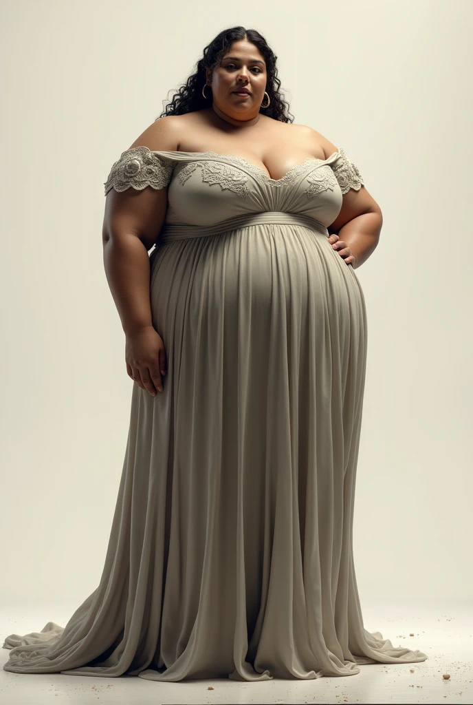 thick legged woman in dress