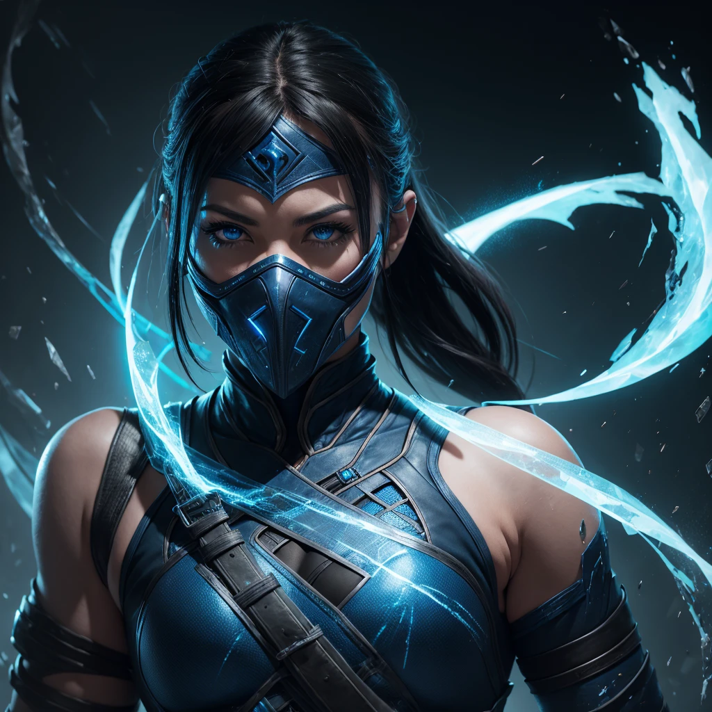 real cinematic ,Mortal Kombat
hybrid: Girl Sub-Zero, sparks, rmx, UHD, high clear detail, many small details, professional photography 4k, colorful, blue ,white, fight
