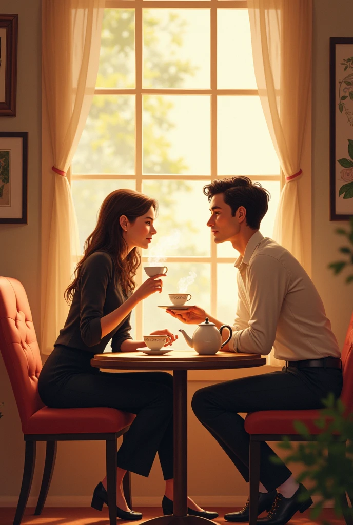 couple tea time
