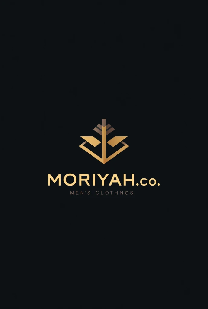 a modern and minimalist logo design for a men's clothing brand Moriyah.co, a sleek and stylish logo with geometric shapes, clean lines, and a sophisticated color palette, a high-quality, conceptual, and visually impactful logo design