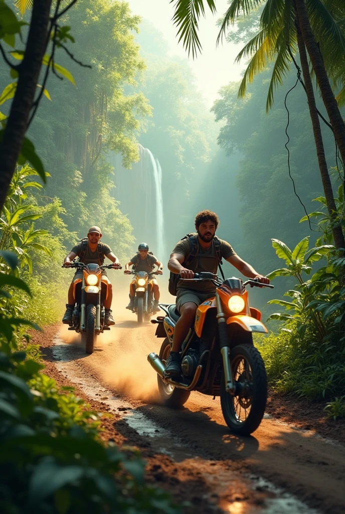 Exploring the heart of the jungle on two wheels with friends -where every trail leads to adventure and every moment is a new discovery 