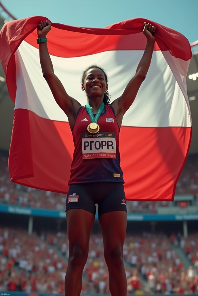 Visualize an athlete on the Olympic podium, the high point of the celebration, with the national flag in the background and a cheering crowd. The athlete is standing with a big smile, proudly holding the gold medal. on wrist, a modern smartwatch is visible, displaying a vibrant display that shows heart rate monitoring in detail.
On the smartwatch screen, dynamic charts and numbers are clearly visible, demonstrating the athlete's heart rate. This data may include the current frequency, heart rate variability graphs and even training zones, highlighting the importance of continuous monitoring during the event and the accuracy of the data collected. The combination of the emotion of the podium and advanced technology on the athlete's wrist underscores not only the sporting achievement, but also the vital role of technology in elite preparation and performance.