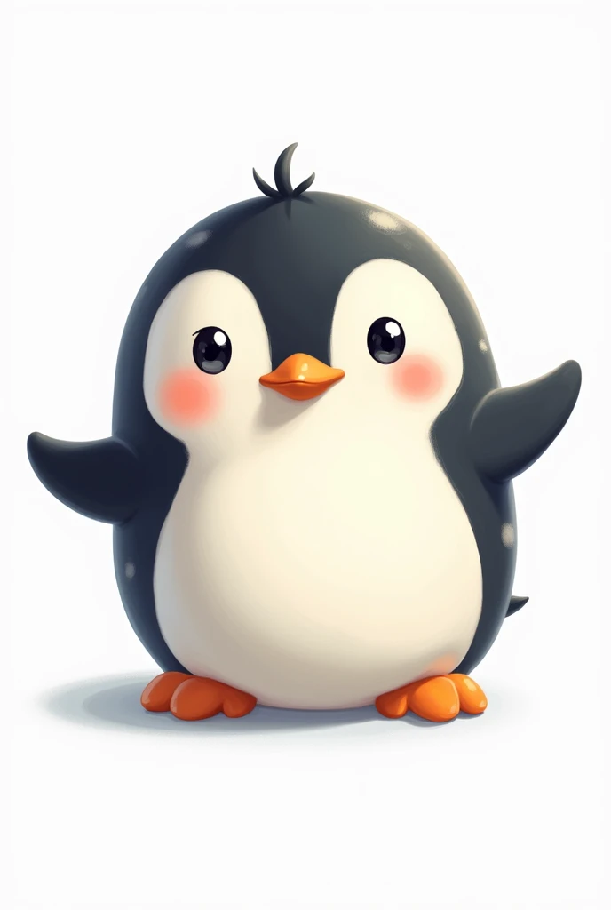 cute Penguin cartoon white background