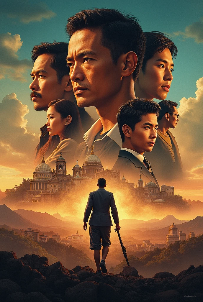 Philippine national heroes as a movie poster