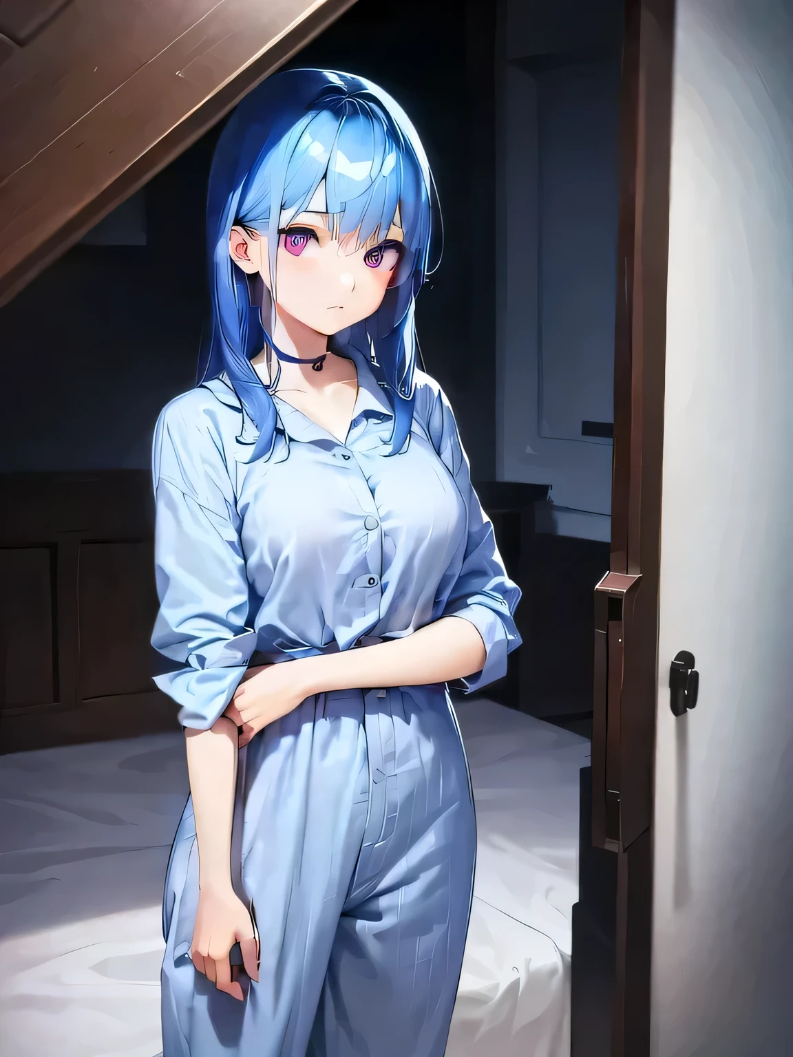 The girl is scared